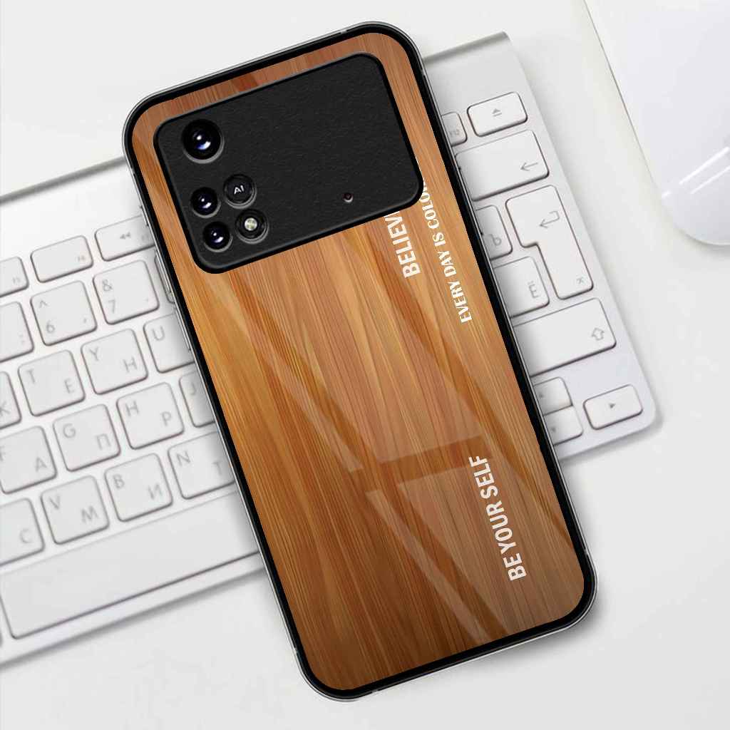 (KF-244) Softcase Glass Kaca สําหรับ POCO M4 PRO - M3 - M4 - M5 - M5s - M6 4G - M3 PRO 5G - R*DMI NO