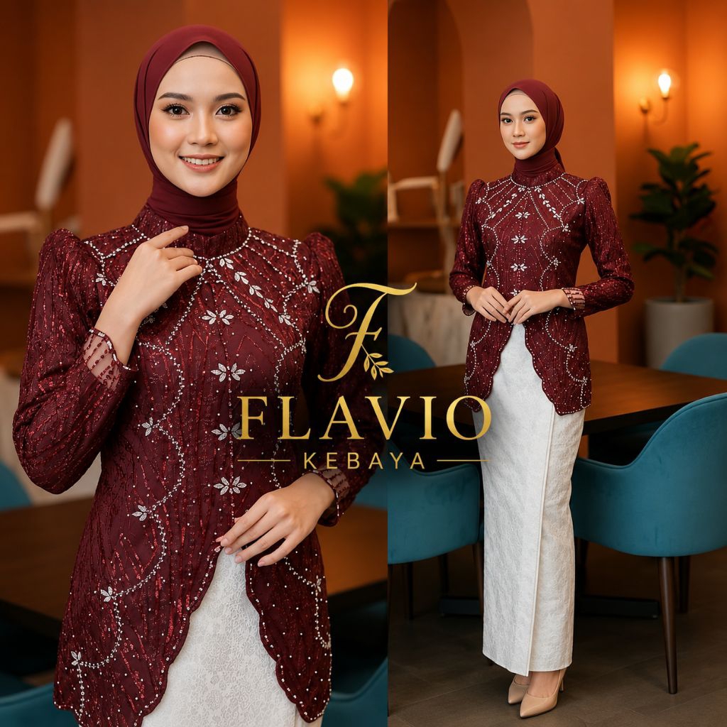 AGNESS BLOUSE SET BROCADE KEBAYA GRADUATION PROPOSAL & PARTY
