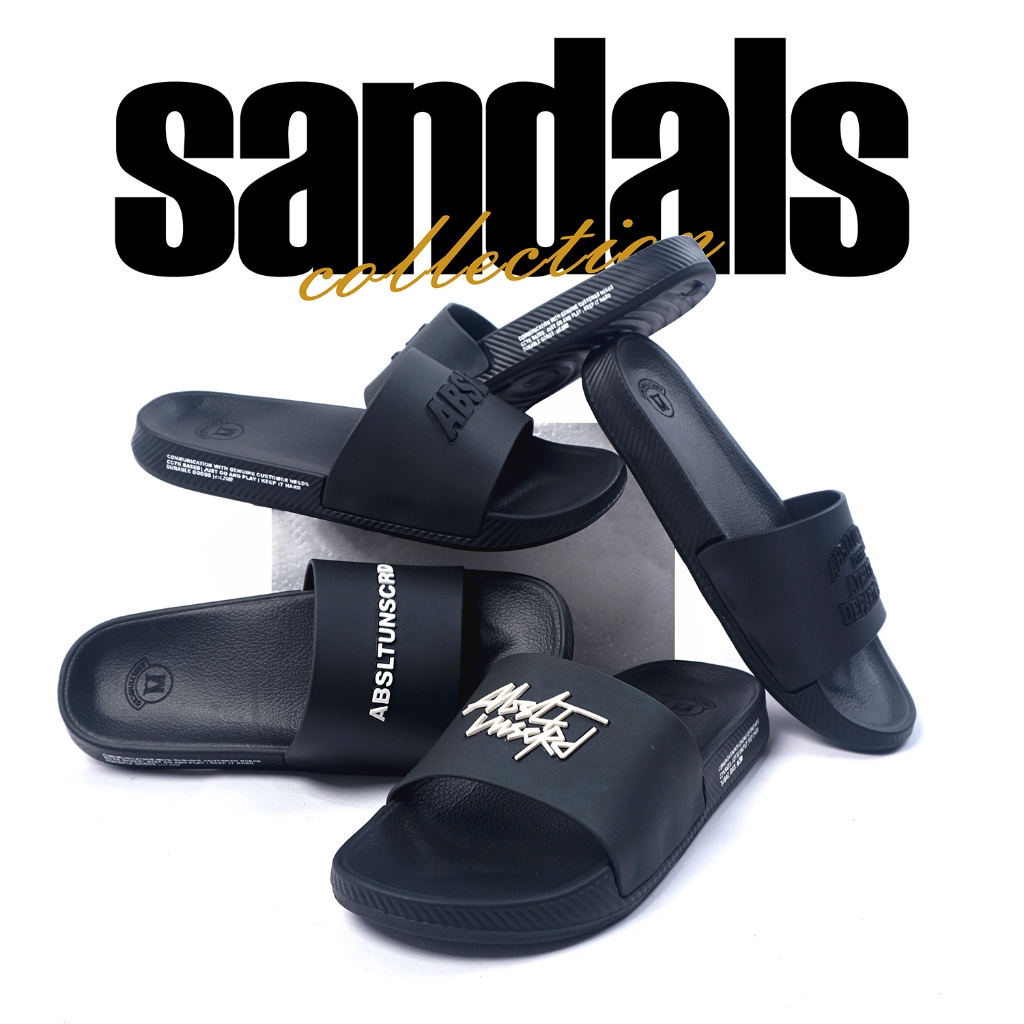 308 ABSSTUNSCRD - SANDALS SLIDE 308 - สีดํา