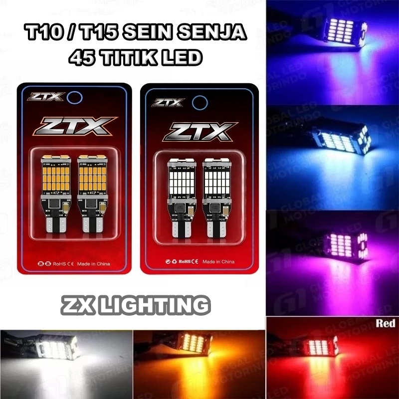 Dajjal T10 T15 45 LED ไฟเลี้ยวสว่างเป็นพิเศษสําหรับรถจักรยานยนต์และรถยนต์