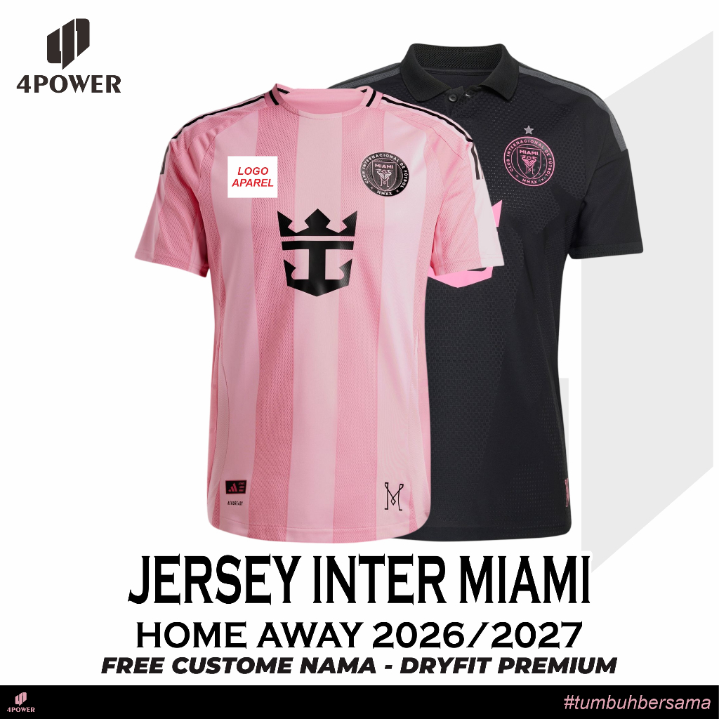 4POWER JERSEY INTER MIAMI 2026/2027 NEW - INTER MIAMI 2027 LATEST HOME AWAY