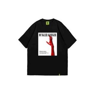 DUNKLER KRIEGER - T-shirt Oversize Heavyweight Cotton 16s 240 GSM - DARK OF TYRANNY - Black