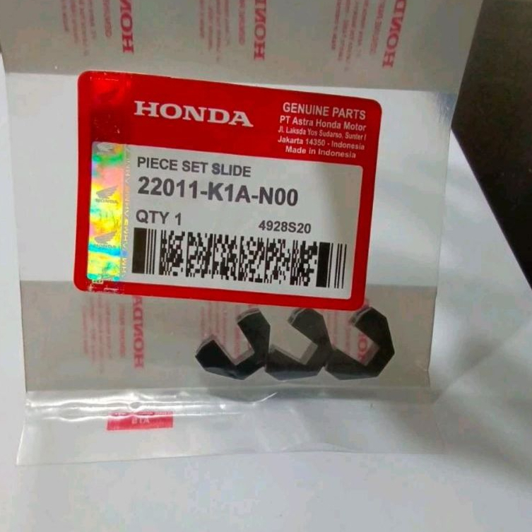 (PRICE สําหรับ 10 ชุด) PIECE SLIDE-SLIDER SET KIA MOTOR BEAT/SCOPPY/GENIO/ VARIO 110 CVT HONDA 3PC (