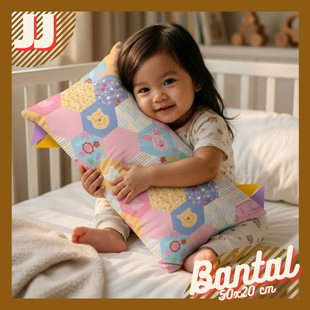 MY BABY PILLOW PRINT POOH AND FRIENDS MOTIF 30X15 / 40X20 / 50X20 / 60X30 CM