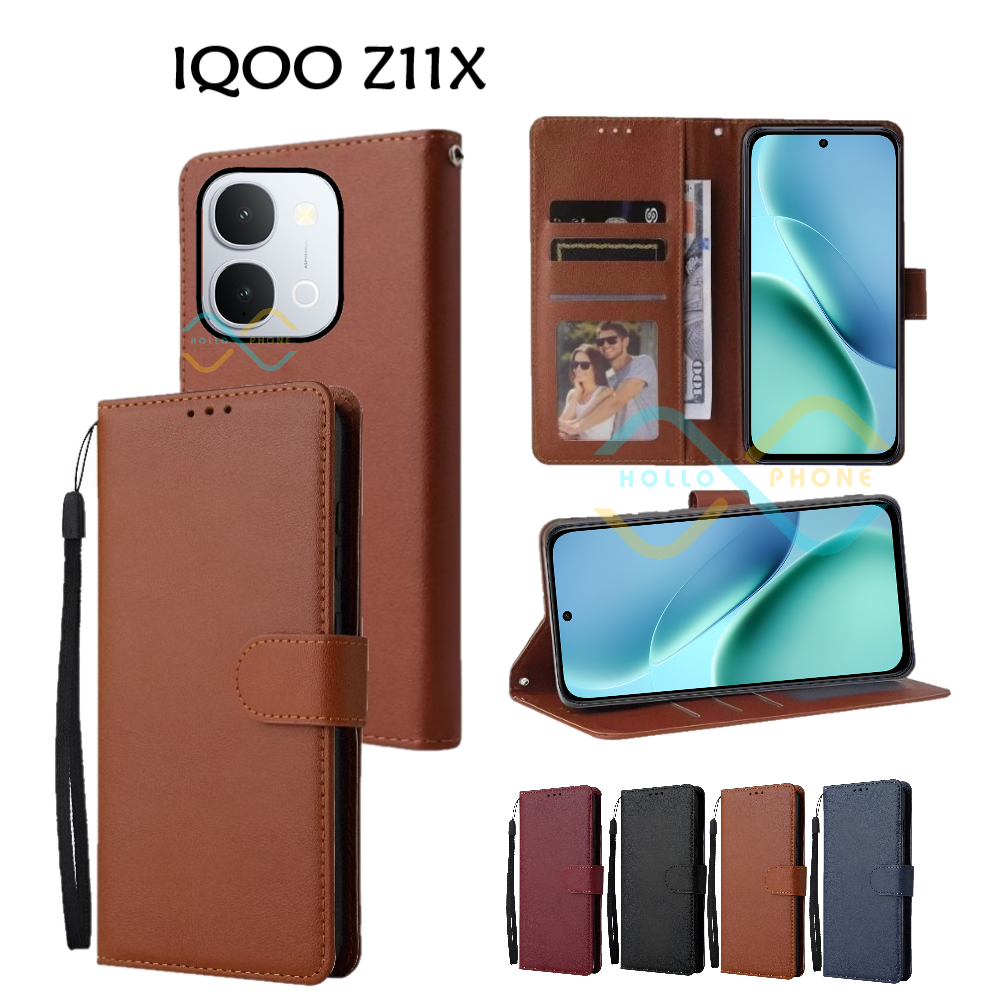 HP Iqoo Z11X Flipcase Wallet Leather Case Premium Phone Wallet Phone Cover