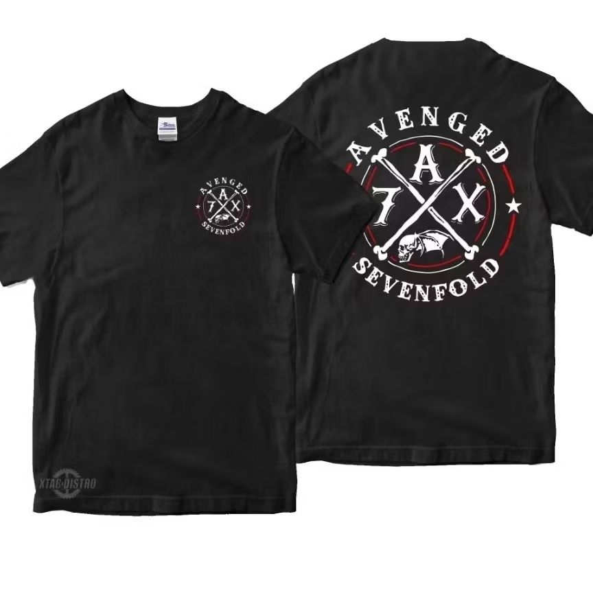 เสื้อยืด AVENGED SEVENTFOLD - FRIDAY เสื้อยืดวงวินเทจ A7x rock pop โลหะในตัว plastisol xtab distro