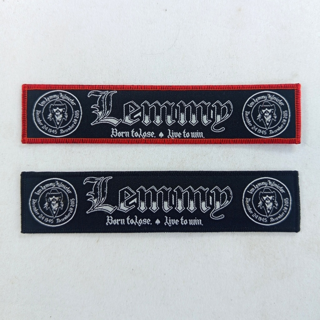 แพทช์ทอ Stripe Lemmy "Motorhead" - อุปกรณ์เสริมแจ็คเก็ตและเสื้อกั๊ก - แฟชั่นเพลง