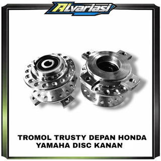 Tromol Depan Slim Mini Trusty Honda & Yamaha Set Bearing Dan Boshing