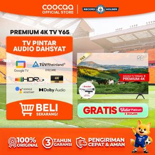 [+BRACKET] NEW COOCAA TV 50 inch Y65 - 4K GOOGLE TV  - Dolby Audio - Eye Care - HDR10 - Find Remote - (COOCAA 50Y65)