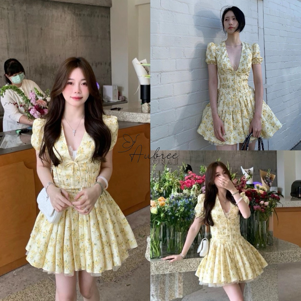 [ AUBRE ] Kirey Vietnam Dress / Mini Dress / ชุดเดรสลําลองผู้หญิง