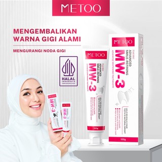 [MURAH BGT] METOO PASTA GIGI MW3- BPOM-pemutih gigi / Bebas Sensitif / Bebas Karang Gigi / Pasta Gigi Probiotik / Karang Gigi / Gusi Sensitif / Membersihkan Noda Gigi- METOO MW-3 Advanced Whitening Tooth Paste 100 gr