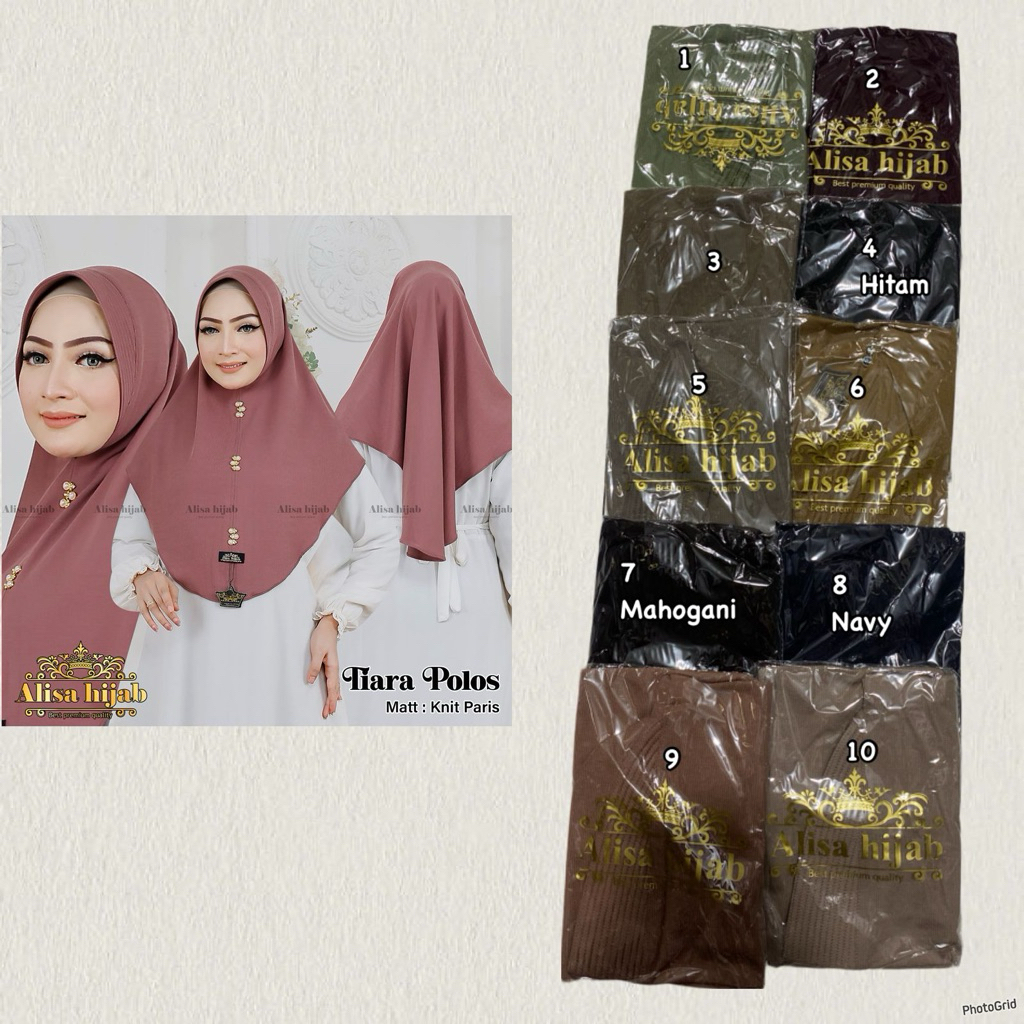 อลิสา เทียร่าธรรมดา/alisa tiara pet/alisa tiara hijab รายวัน/hijab kenit