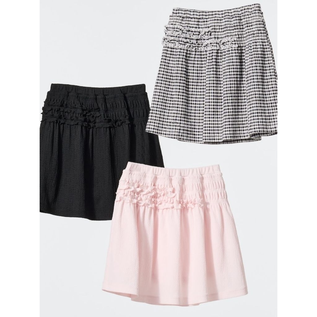 UNIQLO x Cecilie Bans GIRLS กระโปรงรุ่นกางเกงจีบ Skort Original Jastip