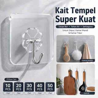Gantungan Hook Kail Serbaguna / Hanger Tempel Dinding Kuat