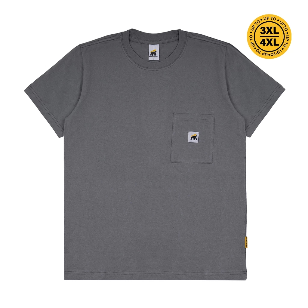 เสื้อยืดแขนสั้นผู้ชาย House of Smith BJM - Smith Regular Char Grey 6 - เสื้อยืด