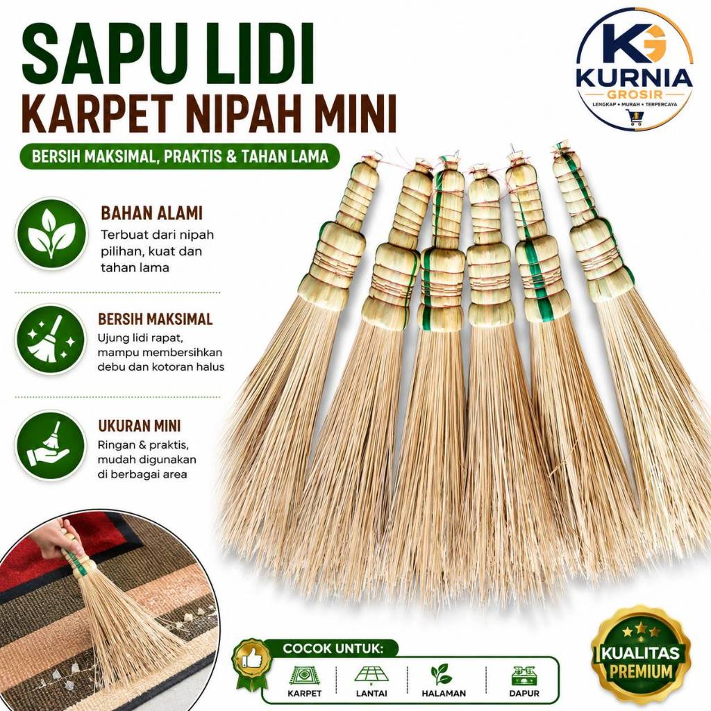 SOFA BROOM / MINI CARPET BROOM / SOFA BROOM / SHORT ROUND BROOM