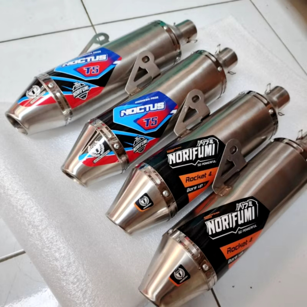 Norifumi Noctus T5 และ Rocket 4 ท่อไอเสียสแตนเลส 38 มม. กระป๋องเท่านั้น
