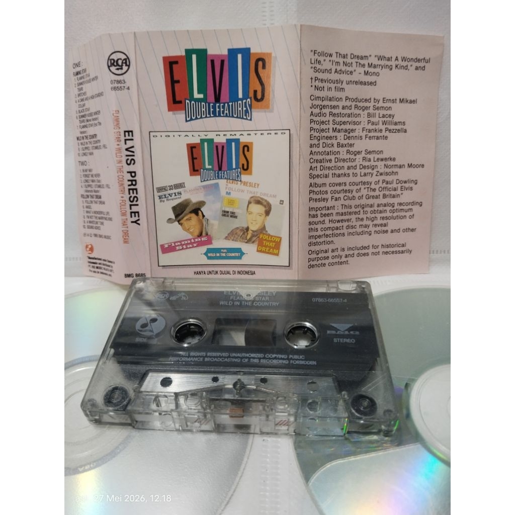 ELVIS PRESLEY flaming star เทปคาสเซ็ท ป่าในประเทศ