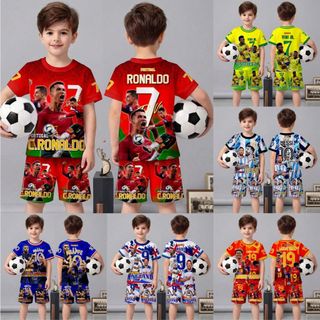 FOYA Kids Setelan Jersey Bola PREMIUM Anak Laki- Laki Usia 1-6 Tahun Bahan Millano Premium Setelan Baju Bola Anak
