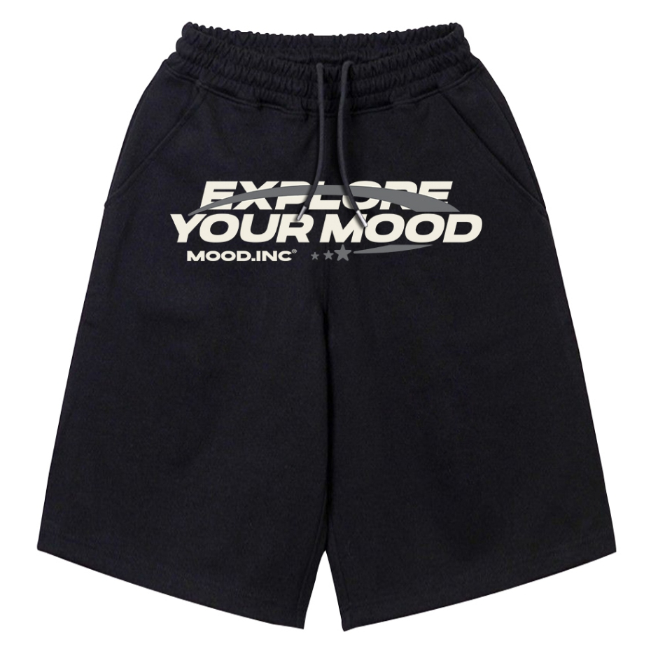 Mood Unisex Sweatshort Pants Jorts Sweat Original Your Pants สํารวจขนแกะสั้นหนาสั้น