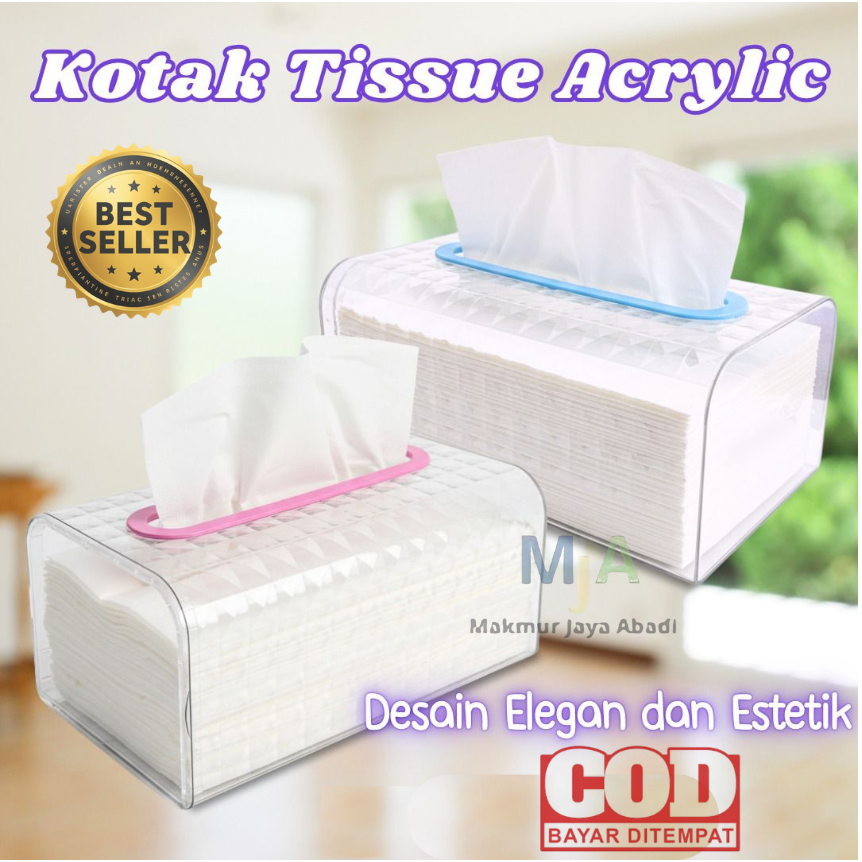 AESTHETIC ACRYLIC TISSUE BOX / AESTHETIC TISSUE HOLDER / CRYSTAL TISSUE HOLDER