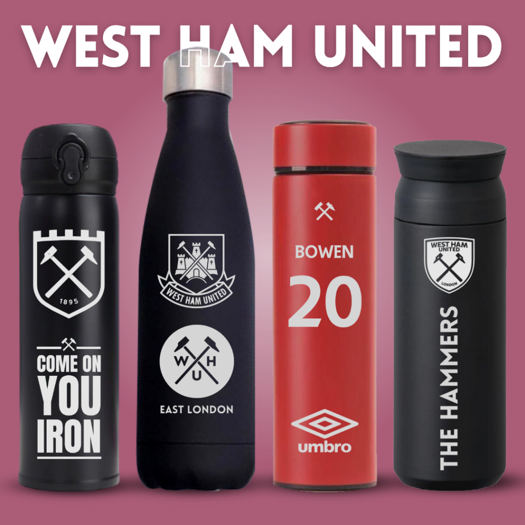 WEST HAM UNITED - CUSTOM LASER ENGRAVED TUMBLER WEST HAM UNITED
