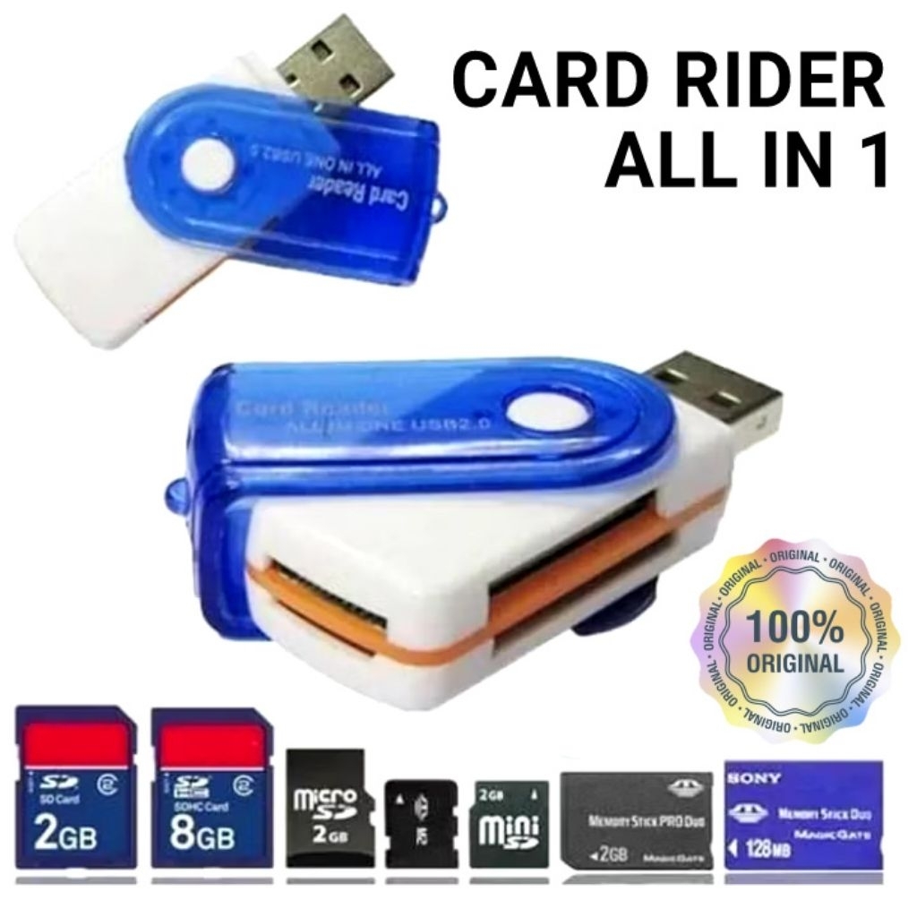 CARDRIDER FT USB MMC SUPPORTS ALL TYPE MEMORY CARD MICRO SD