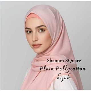 Shanum SQuare - Hijab Segi Empat Plain Square Premium // Anti Letoy Jahit Tepi Rapih