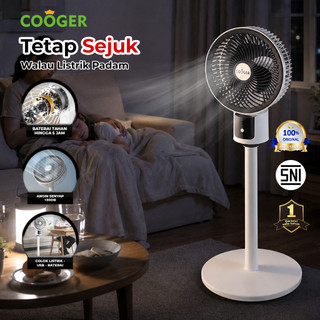 COOGER Kipas Angin 3in1 Portable Angin Sejuk Kipas Lantai Baterai USB Charge Standing Fan Kipas Angin Meja Rendah Listrik