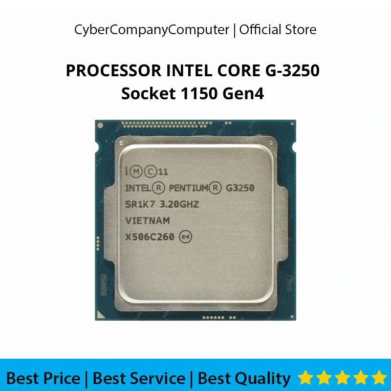 โปรเซสเซอร์ Intel Core G-3250 Gen4 LGA 1150 3.20GHz - โปรเซสเซอร์ G-3250 Gen4 Socket 1150 รับประกัน 