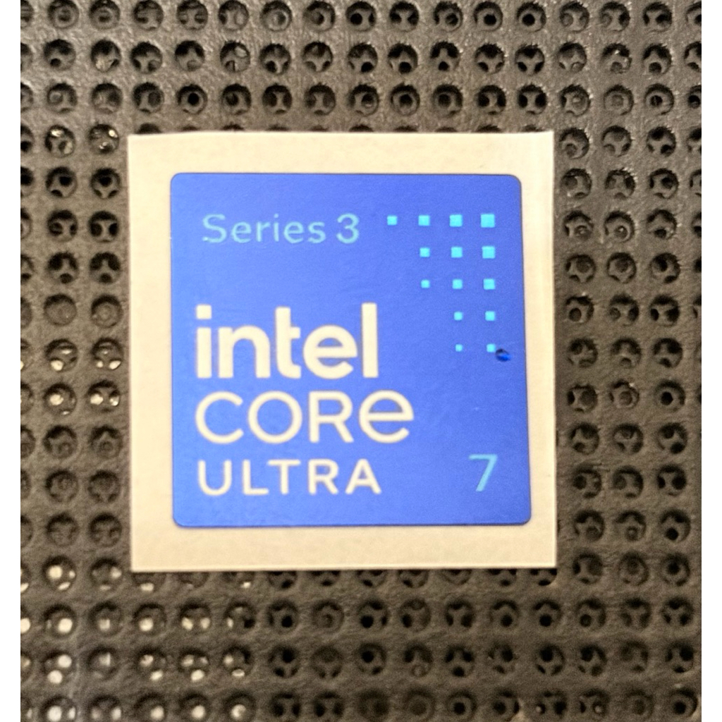 สติ๊กเกอร์โลโก้ intel Core Ultra 7 series 3 ดั้งเดิม