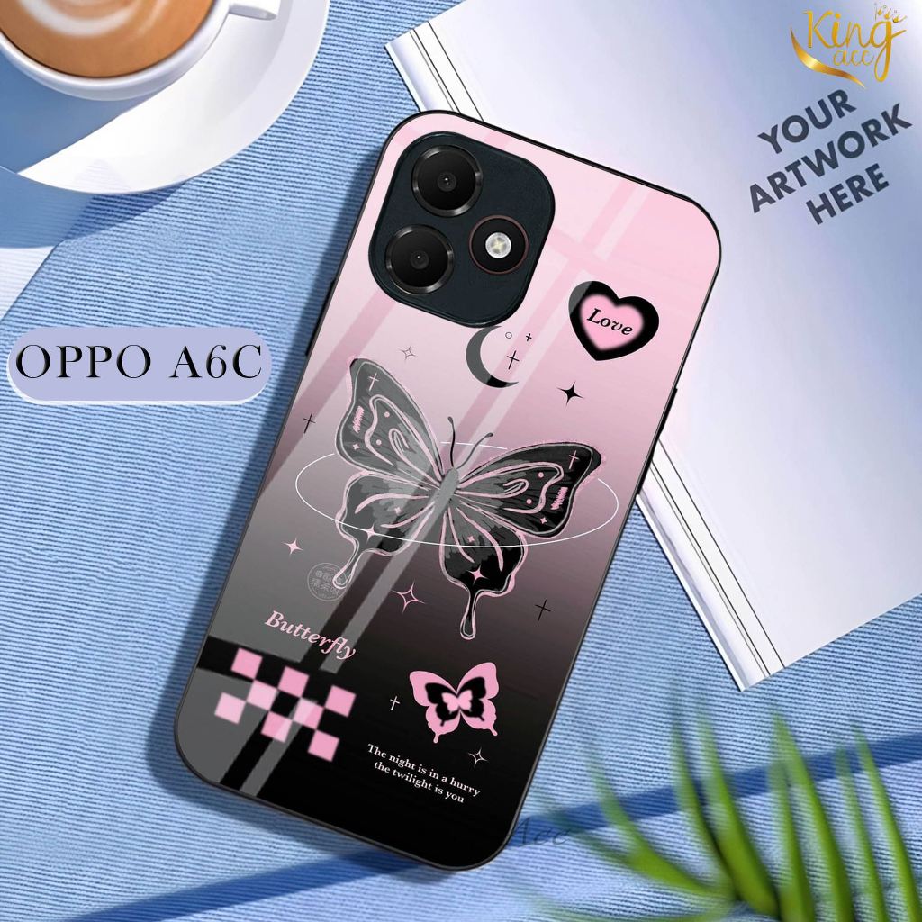 HP Shiny Glass Softcase ผลิตภัณฑ์สําหรับ OPPO A6C - เคสโทรศัพท์ OPPO A6C - OPPO A6C เคสป้องกันโทรศัพ