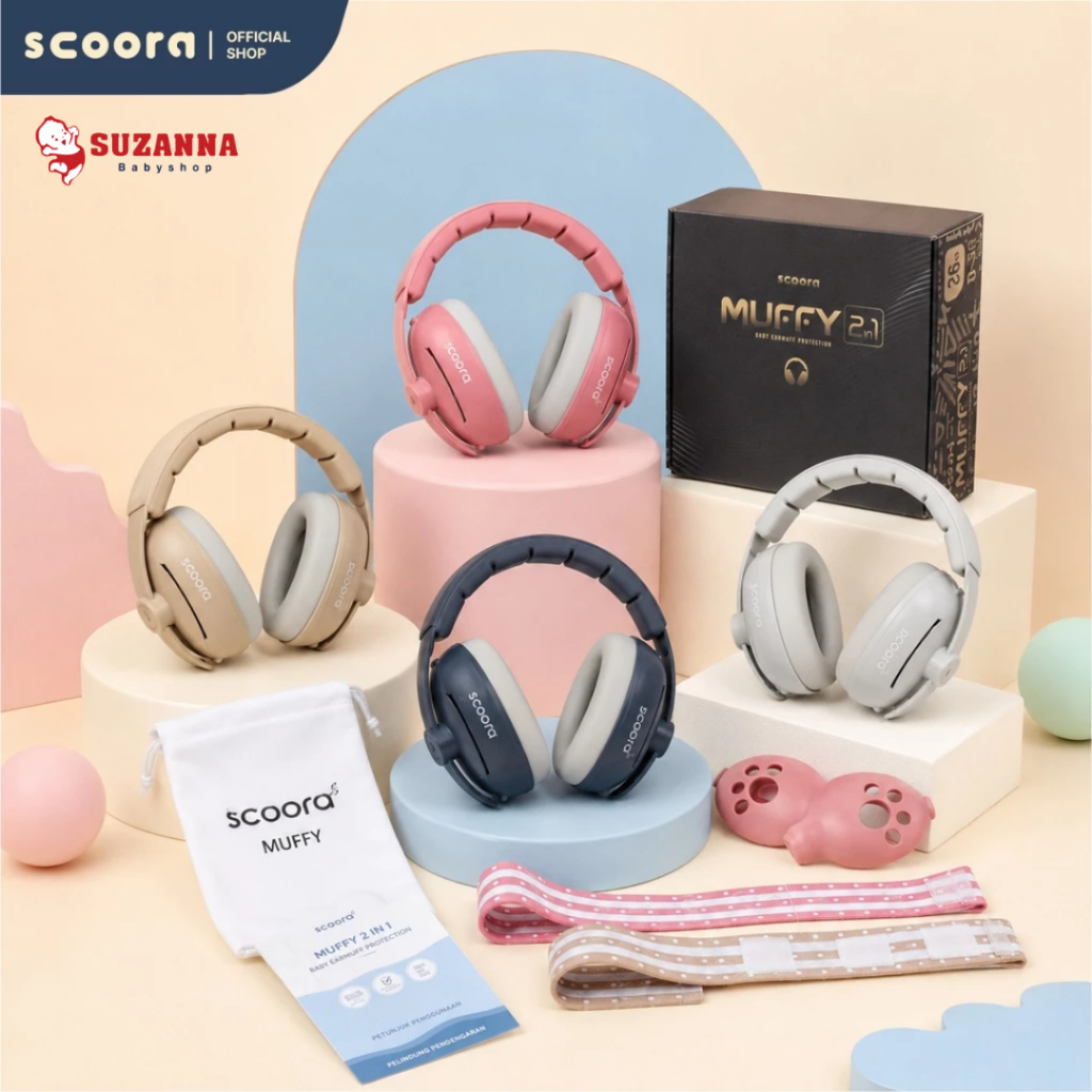 SCOORA Muffy 2in1 Baby Earmuff Upto 48 เดือน