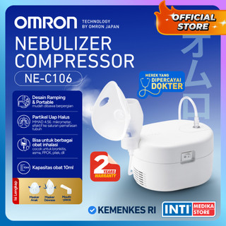 OMRON - Nebulizer Compressor NE C106 | Alat Terapi Uap Pernafasan