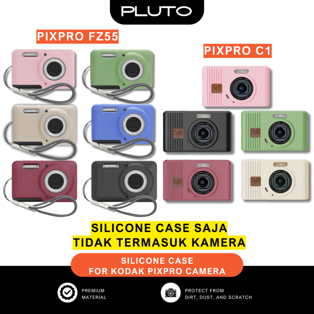 เคสซิลิโคนสําหรับกล้อง Kodak PixPro FZ55 C1 (เคส SILICONE เท่านั้น)