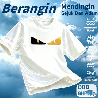 [COD] V-CHANGE | FENDI Logo | 210gsm 24S 100% Cotton Combed | Heavyweight Tebal & Tidak Nerawang | Adem & Serap Keringat | Kaos Vintage Distro Pria | Unisex Graphic Tee | S-5XL Inklusif