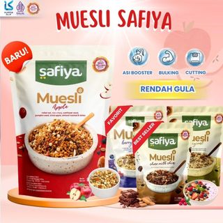 Muesli Safiya 1 Kg Oatmeal Dried Fruit Almond Mete Sereal Diet Sehat