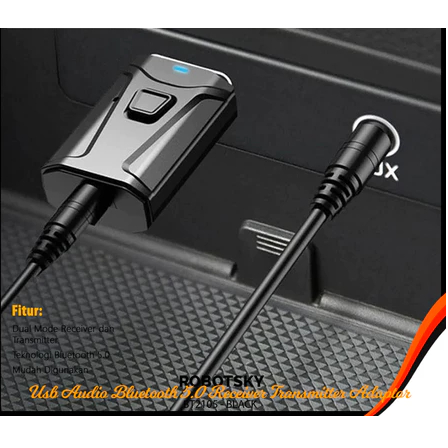 USB Audio Bluetooth 5.4 Receiver Transmitter Adaptor Dual Output Bluetooth Receiver