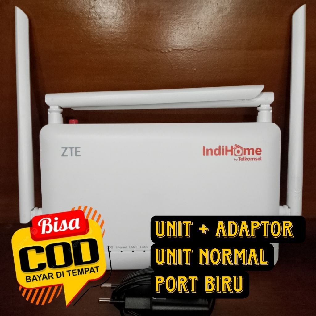 จัดส่งสินค้าได้!!! ZTE F6600P ANTENNA 4 DUAL BAND 5G PORT BLUE + ADAPTER