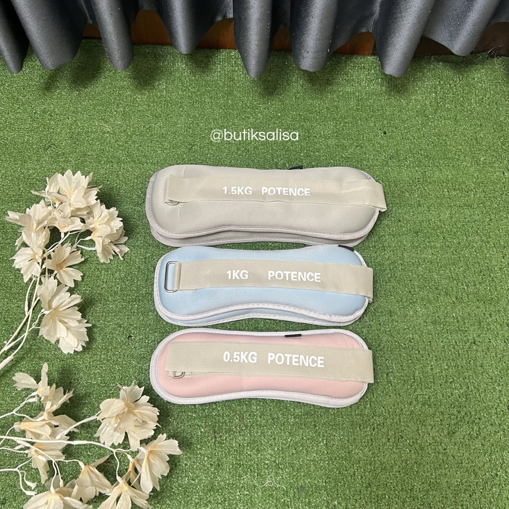 POTENCE Foot Band 1kg / 2kg / 3kg Bending Foot Weights Hand Sand Weights Foot Band อุปกรณ์กีฬา - San