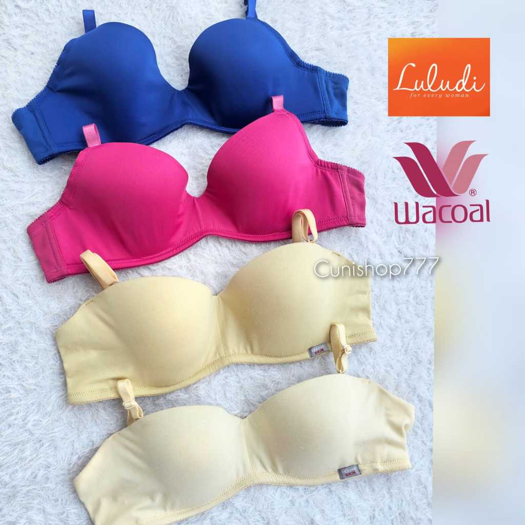 WACOAL LULUDI BRA SECOND SKIN KEMBEN 32C 34B 36B 36C BH 1/2 3/4 CUP POLOS LB 5836 IB 5818