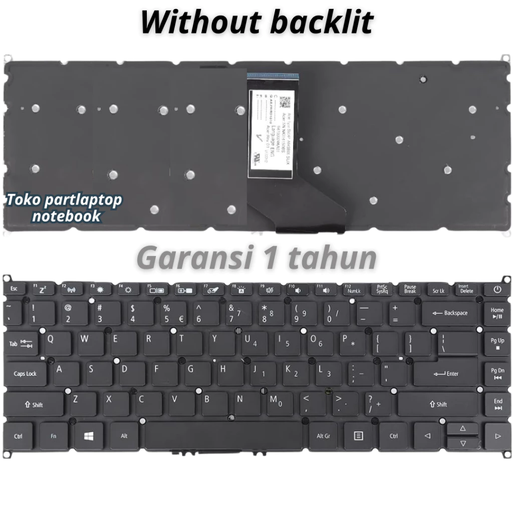 คีย์บอร์ด Acer Aspire A314/A314-21/A314-31/A314-32/A314-33/A314-41 thumbnail 10