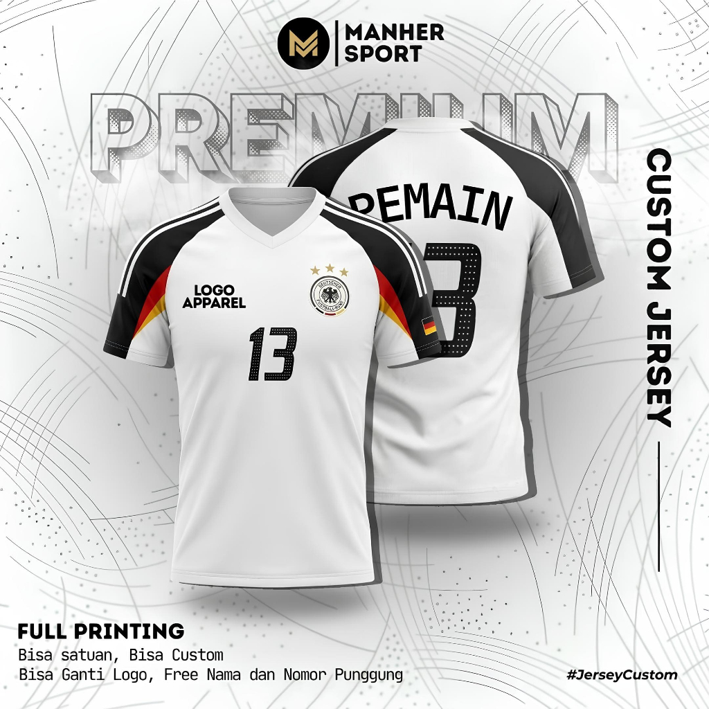 GERMANY 2004 FULL PRINTING JERSEY