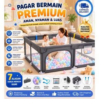 Pagar Bayi Bermain  Pembatas Kasur Pagar Mainan Anak Playground Anak pagar kasur pengaman bayi pagar bayi