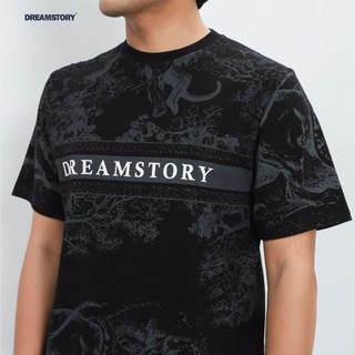 DREAM STORY - T-shirt Reguler Fit Funkey  Cotton Combed 24s Black Kaos Distro Hitam Unisex Baju Original TShirt