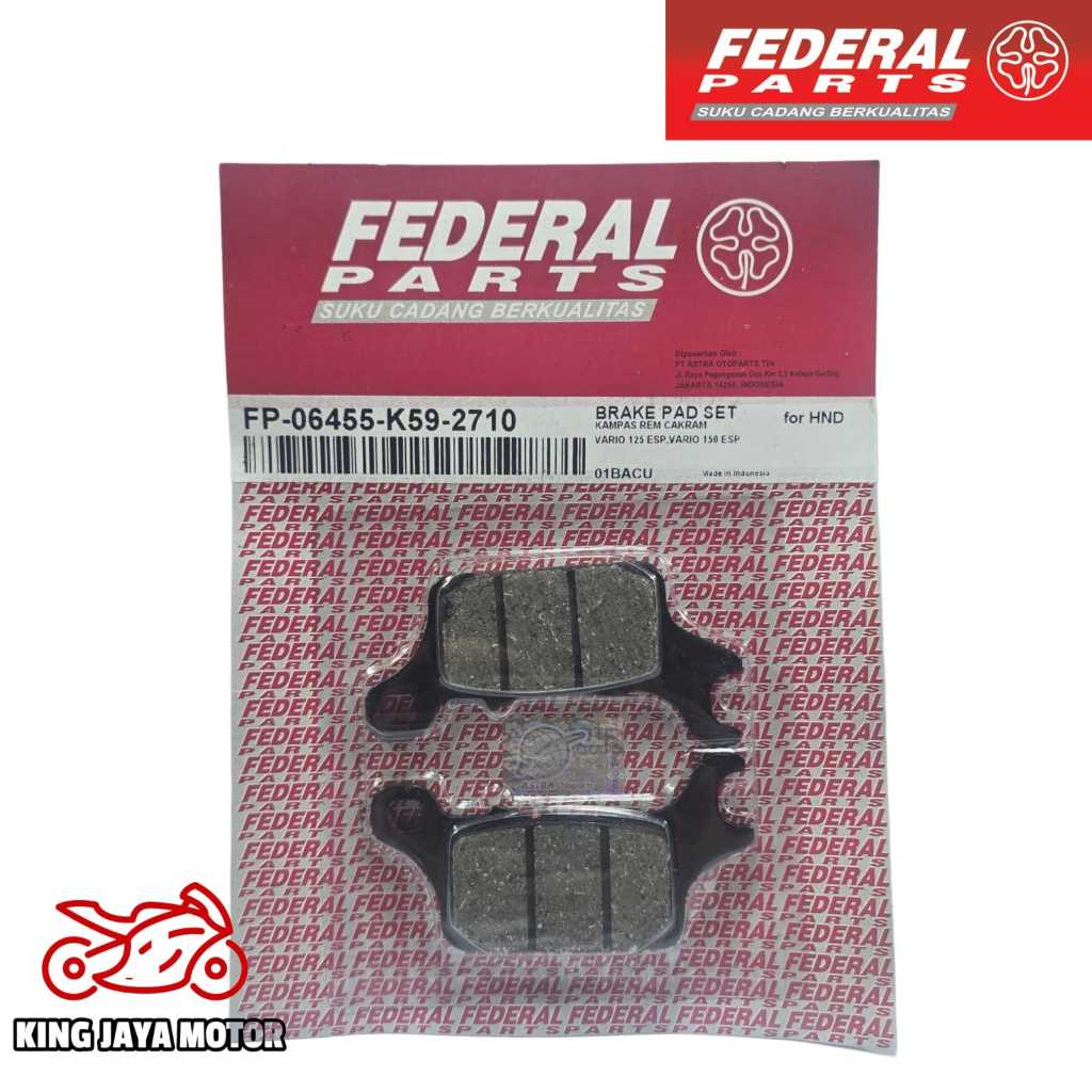 ผ้าเบรค FP-06455-K59-2710 ผ้าเบรคเดิม KARIO ESP