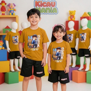 SETELAN ANAK ROBLOX BAJU ANAK LAKI-LAKI DAN PEREMPUAN SATU SET
