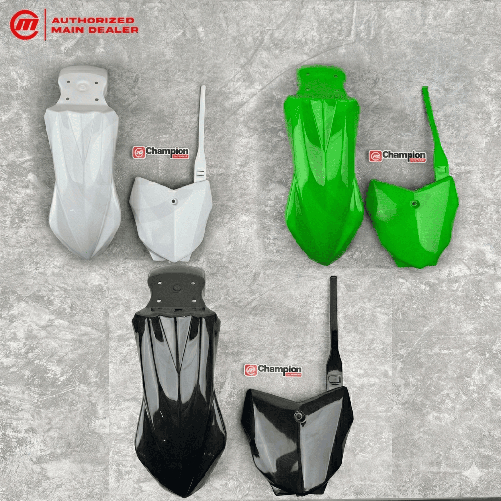 บังโคลนหน้าบวกแผ่นตัวเลข KLX 230 Trail Plastic Thor