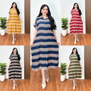 Batik fa daster andien kancing depan busui bahan rayon santung all size ld 120 cm bumil kekinian