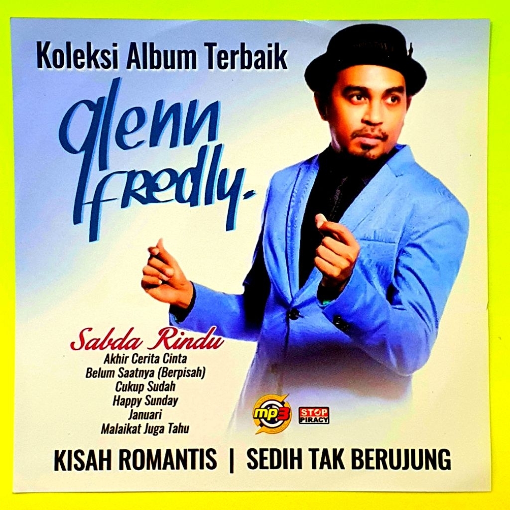 MP3 CD CASSETTE MIXED POP SONGS GLENN FREDLY ONCE MEKEL SONGS KHAN CAKRA SONGS - MP3 POP CAR CASSETT